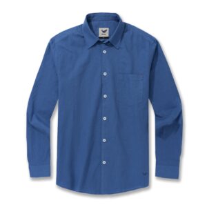 Men's Riviera Shirt - Royal Blue Long Sleeve