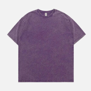 Acid Wash Basic Graphic Graphic Tee - 6 Colors